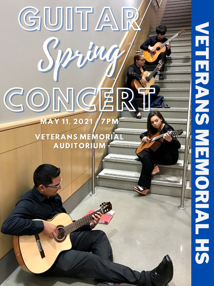 GuitarVmhs's tweet photo. Tomorrow night! Hope to see you there. #VMHSEagles #eaglepride #ccisdproud #guitarsaloninternational #classicalguitar #ccisd #gtrfound #guitarsalon #eaglestrong https://t.co/yqK1AfmyLF