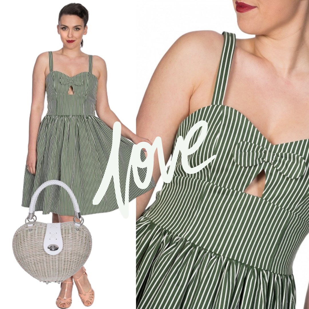 We're edging towards Summer, so why not treat yourself to this cute little sundress in a retro stripe with a cheeky little cut out...😎👗👡
#sundress #retro50sstyle #swingdress #vintageinspiredclothing #lovebohemianfinds