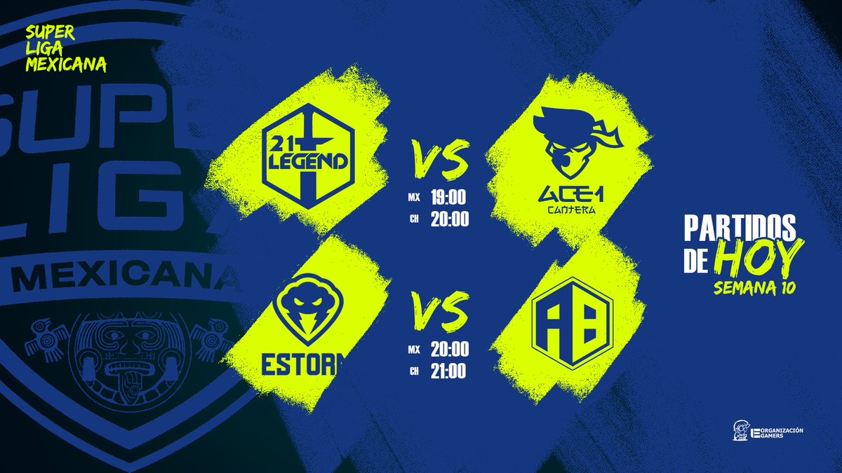 eGamersGG's tweet photo. #SLMx🇲🇽 • ¡EN VIVO!
Damos inicio a la 10ma semana de la liga con los siguientes enfrentamientos:
@21Legend_GG 🆚 @ACE1_CANTERA
@ESTORM_GG 🆚 @AztecBloodGG
⏰ • 19:00hrs🇲🇽 - 20:00hrs🇨🇱
🎙️ • @PsyclanTV
📺 • https://t.co/GwoFJ0fT3V
#NothingStopsUsEGS🤖 https://t.co/0HcO5l6kx6
