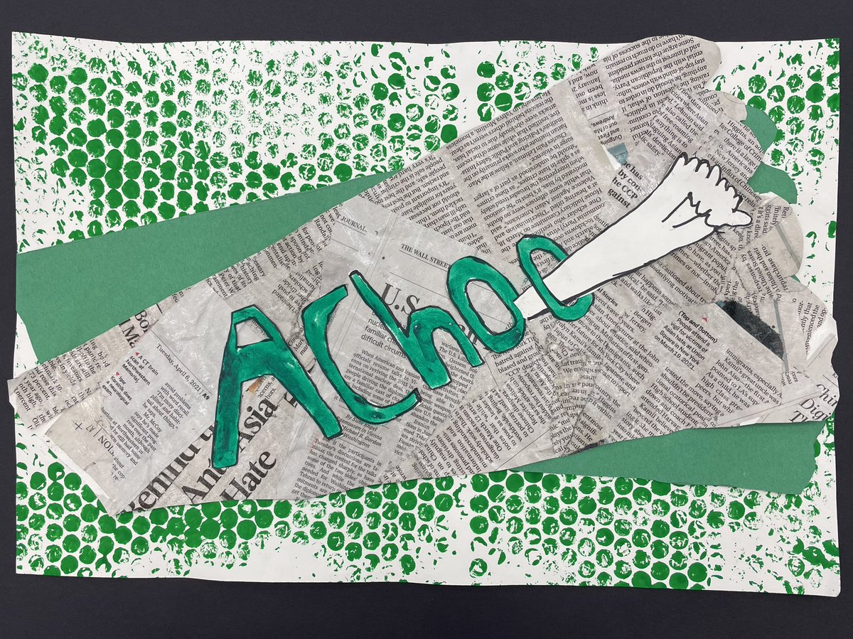 ArtAlderman's tweet photo. Onomatopoeia Art by 5th grade, inspired by Roy Lichtenstein @NhcsArts @AldermanEagles @katebtayloe https://t.co/G0vv29GZDL