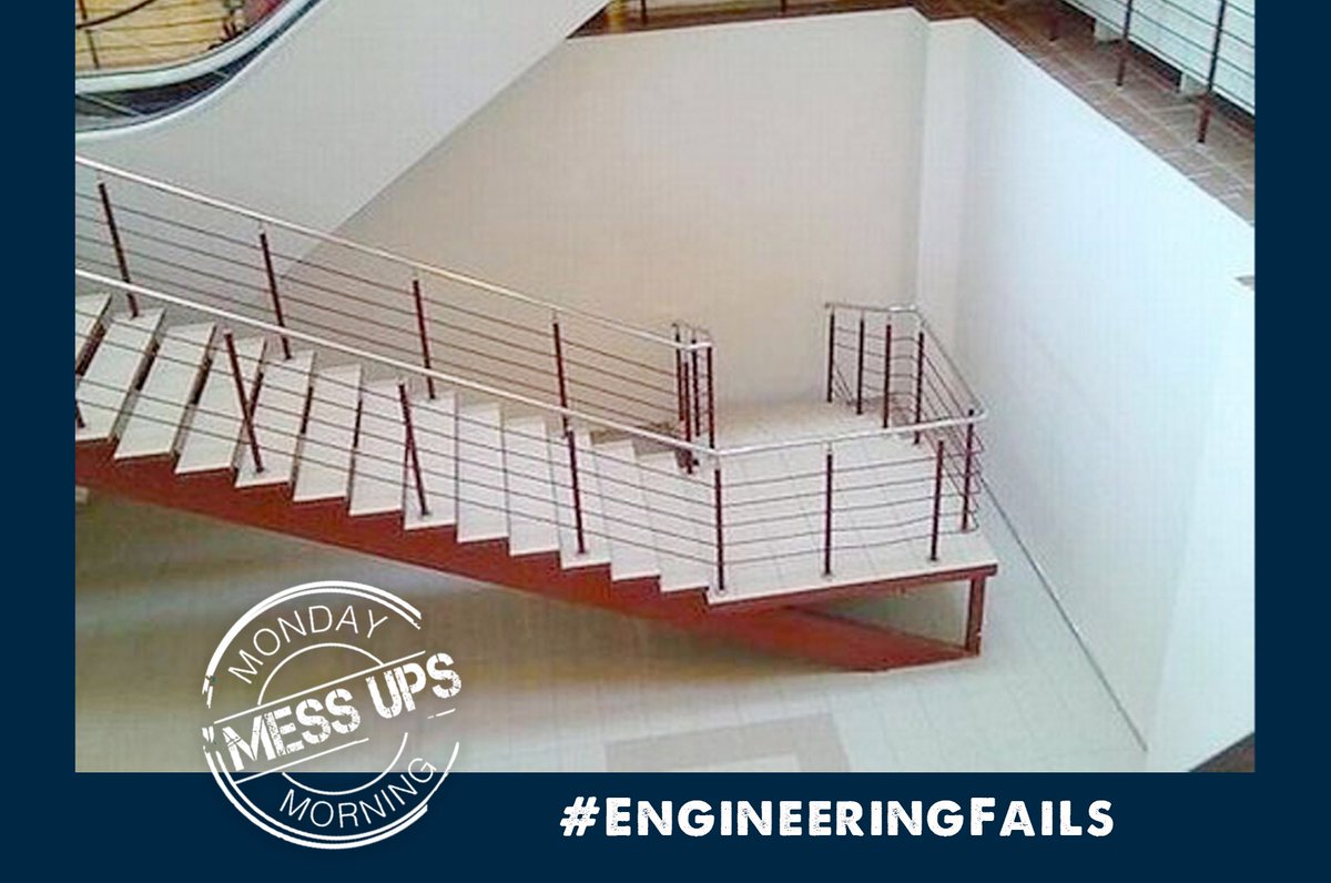 It’s not the Fontainebleau, apparently staircases to nowhere is a common issue! #messedupmonday #engineeringfail #learnfromothers #engineeringlife #engineering