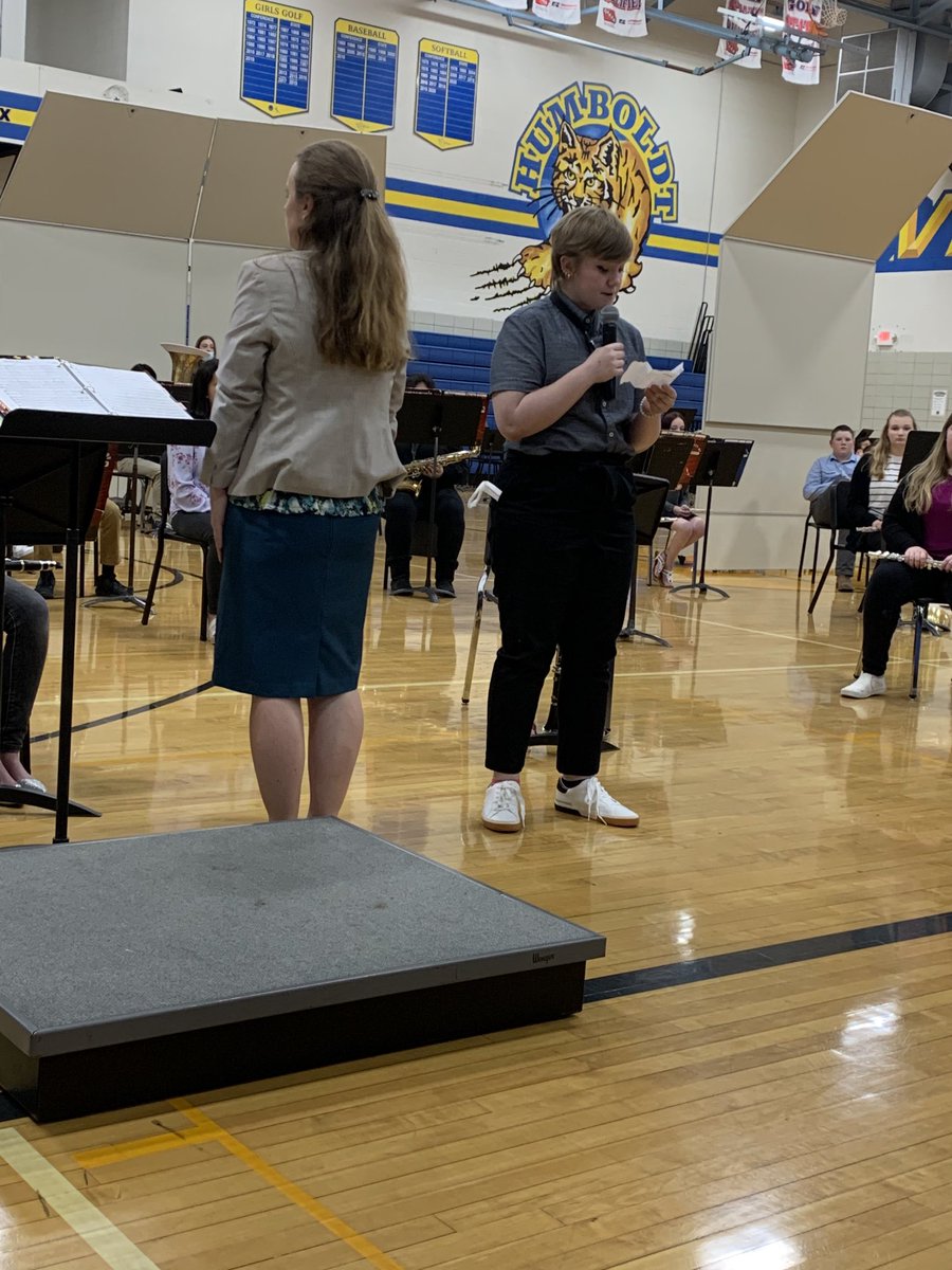 We had a special guest in the 6th grade concert.  And 8th graders did amazing too!!!