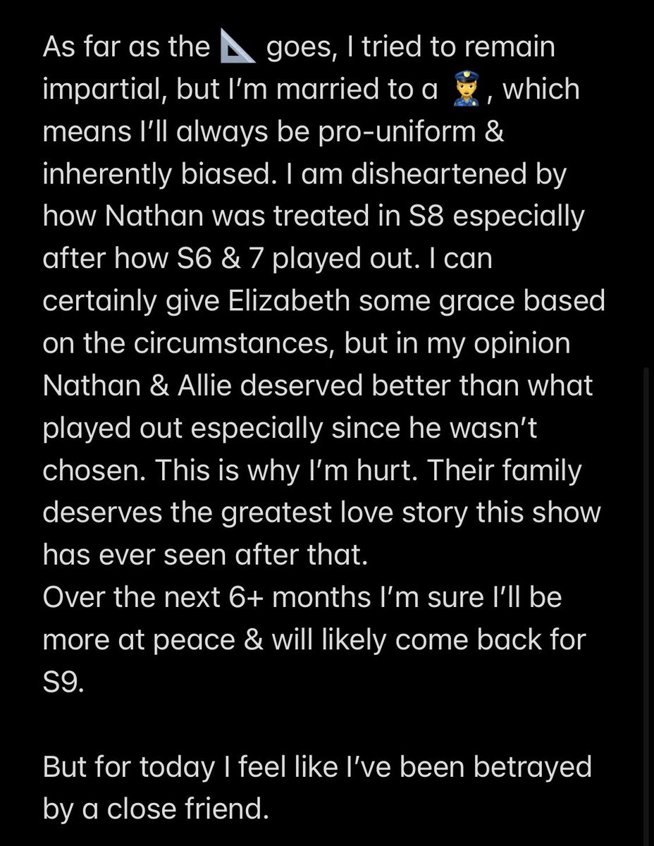 Needed to get out my emotions. Sending love to those out there who are hurt like I am. I will always be #TeamElizabeth but would be lying if I said I didn’t believe Nathan would’ve been the better storyline 💕#Hearties @hallmarkchannel @SCHeartHome @erinkrakow @brbird @brspndr