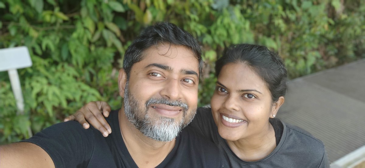 My wife and I walk the MacRitchie Lornie boardwalk once or twice per week. Since this is a 7-8km trail that we walk in about 1.5hr, we walk it unmasked. This is us on this gorgeous trail :)