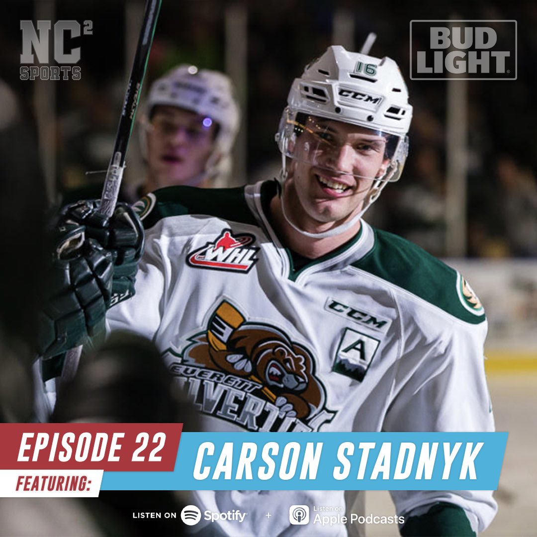 Episode #22 Featuring @carsonstadnyk is now officially live on all platforms!

This episode is brought to you by <a href="/BudLightCA/">Bud Light</a> and <a href="/LabattBreweries/">Labatt Breweries of Canada</a> in Saskatoon! 

#podcast #hockey #apple #whl #spotify #silvertips