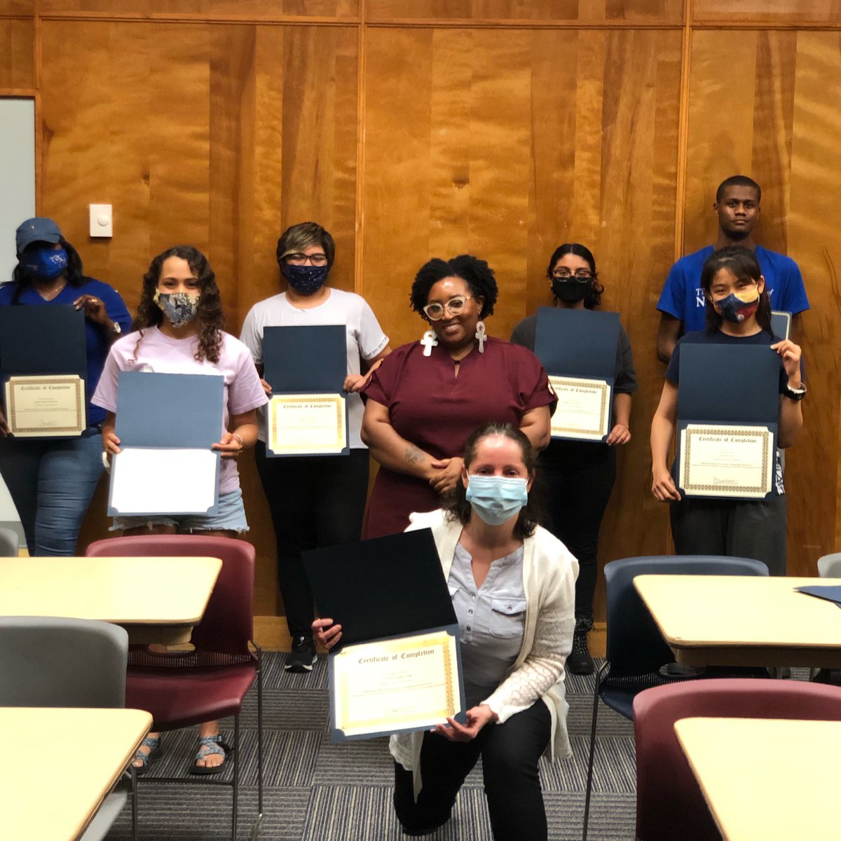 Just like that, 12 weeks are over. Thank you to the participants (including two not pictured) who stayed the course for the pilot of the Multicultural Leadership Institute. I had a blast and so glad we could finally be in person to close out the semester. #unoproud