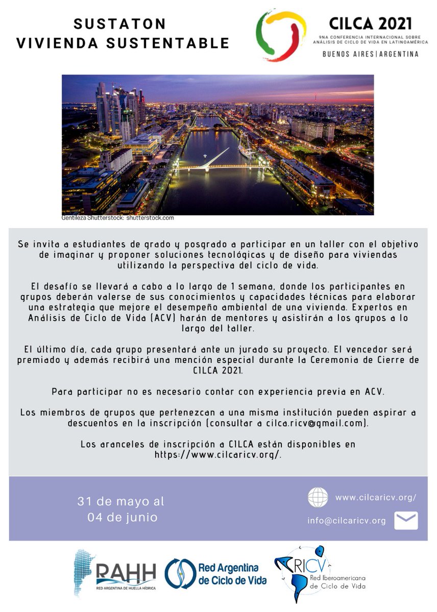 emijoza's tweet photo. Les presentamos los SUSTATONES que se ofrecerán en CILCA 2021.

Visite la página web del Evento:  https://t.co/YlNANWujxL

#cilca #internacional #lifecycleassessment #analisisdeciclodevida #sustainability #viviendasustentable #enarciv #rahh #ricv https://t.co/flEU9UdR9t