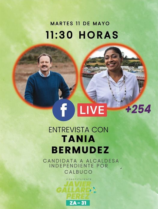 Educación Cívica Ambiental para una nueva Economía colaborativa y sustentable.
Conversaremos con Tania Bermudez, Candidata a Alcaldesa por #Calbuco acerca de ODS que son los Objetivos para el Desarrollo Sostenible de la ONU y su relación con la #NuevaConstitución de Chile.