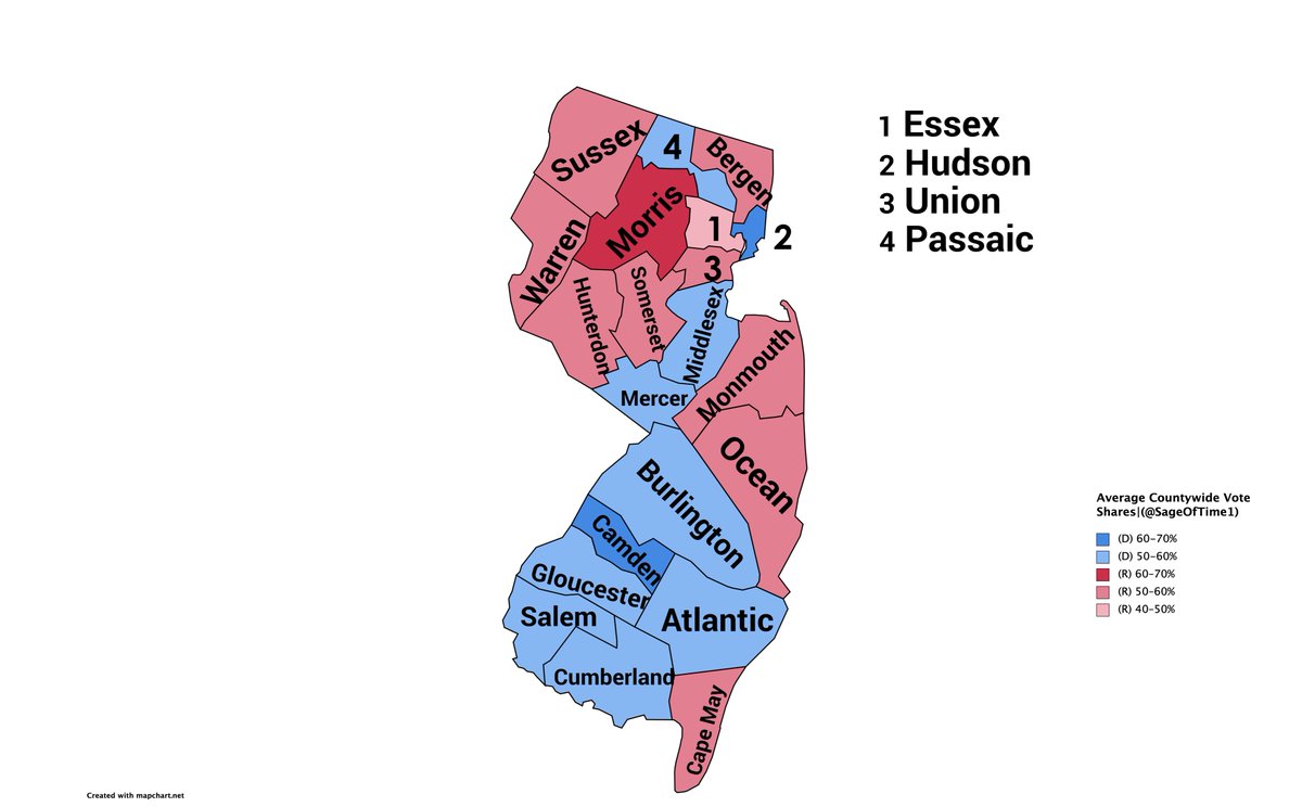 There were not many Places Where FDR Faltered in his four historic wins, and while he carried New Jersey, this state showed its historical republican tilt even as it voted for the 32nd President