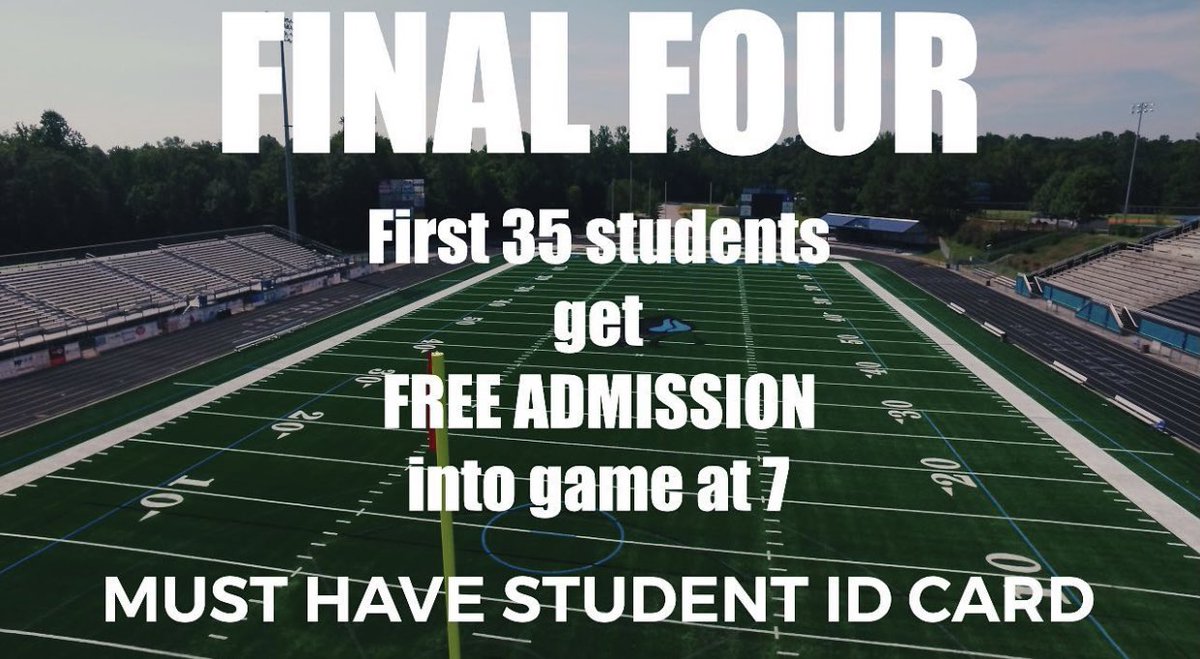 TMRW FINAL 4 AGAINST NORTHVIEW
girls lax @ 7
FREE TICKETS for the first 35!!!!!!