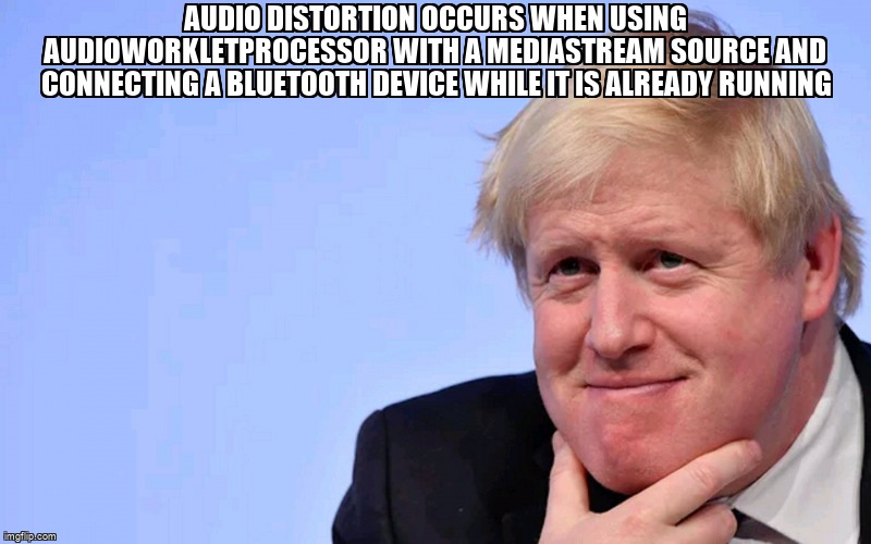 overflow_meme's tweet image. Audio distortion occurs when using AudioWorkletProcessor with a MediaStream source and connecting a bluetooth device while it is already running stackoverflow.com/questions/6733… #html5audio #audiostreaming #webaudioapi