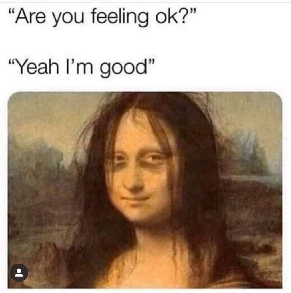 “ Why do you lie to yourself and other and say you’re okay when you’re not? What has you feeling stuck? It’s okay to cry, that shows that you are healing. “