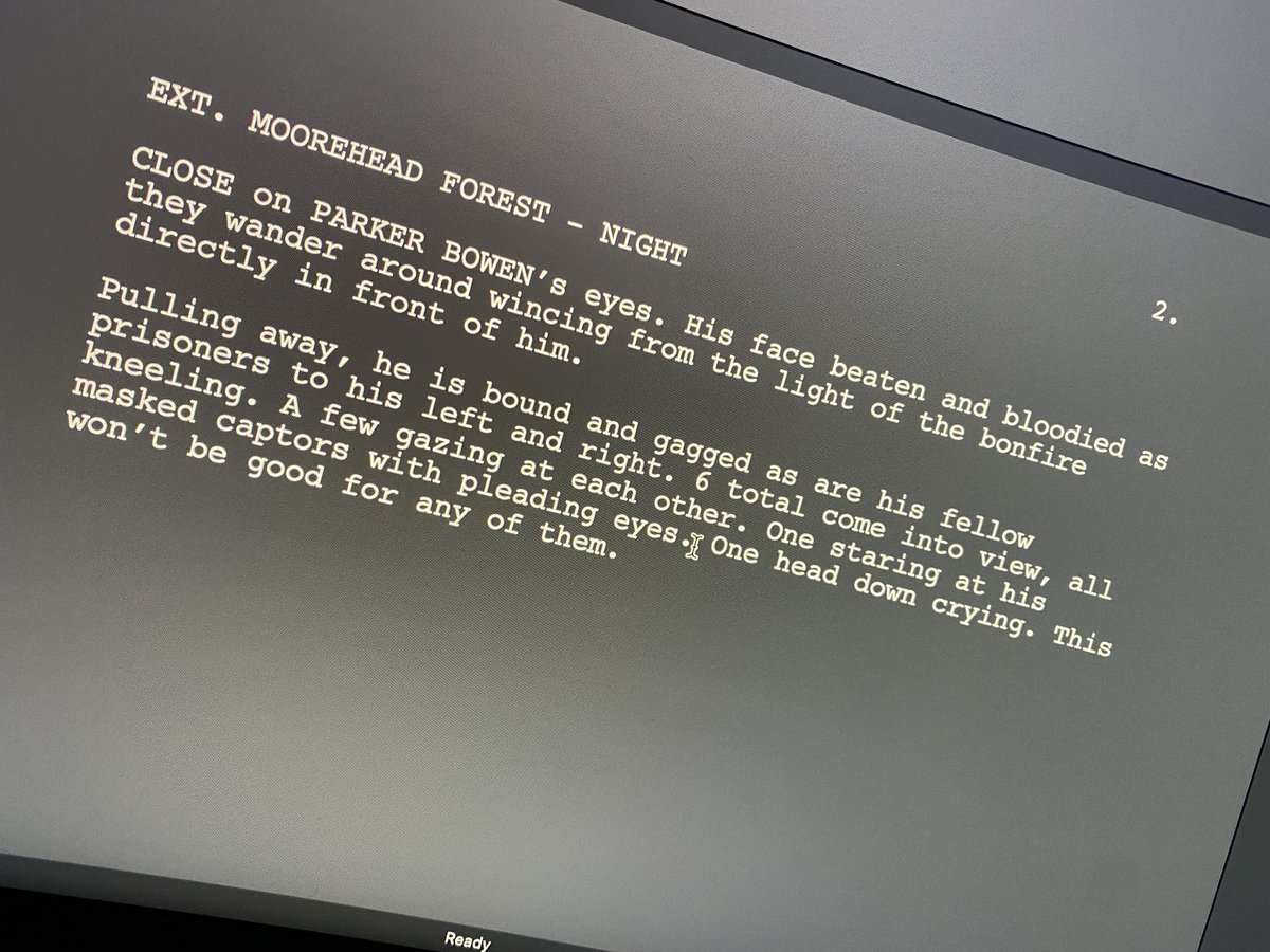 Michael_Aiello's tweet image. A beginning… #horrorscript