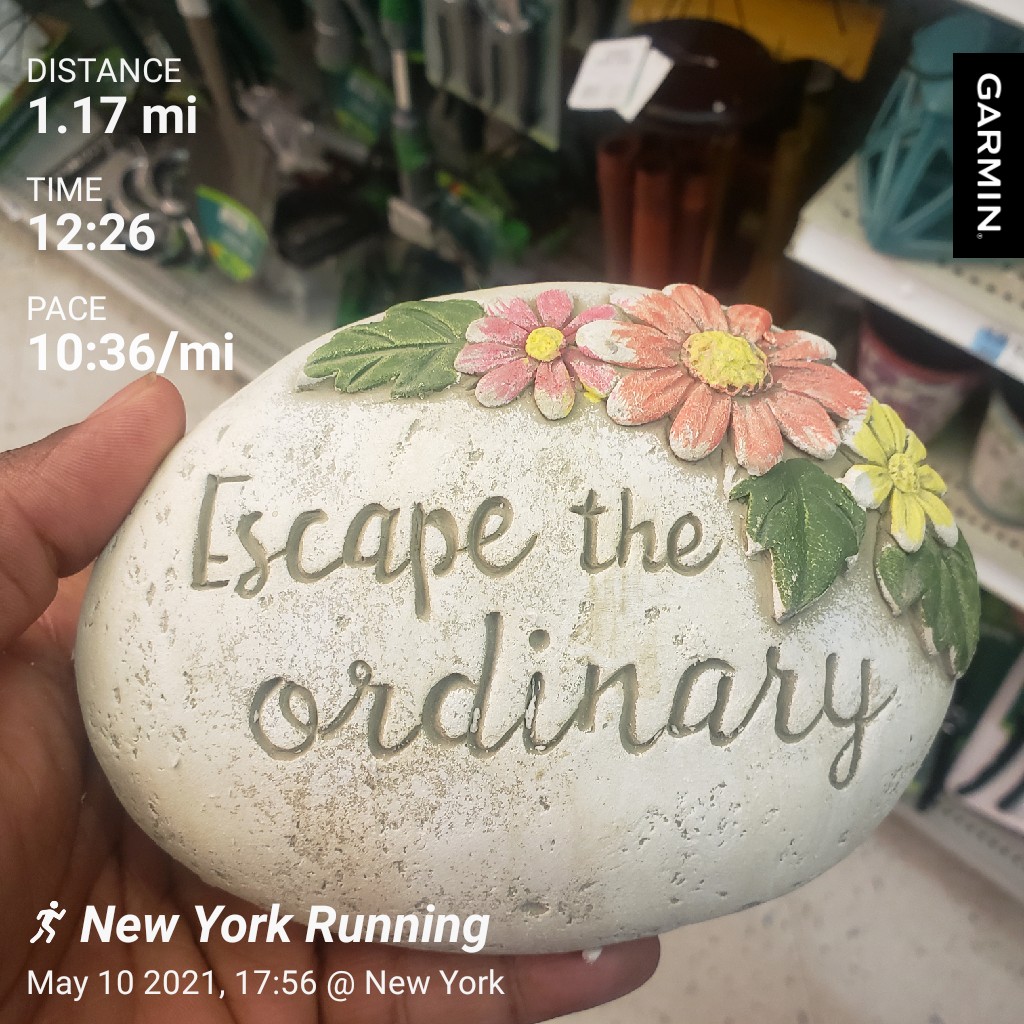 bushwickrunner's tweet photo. @OrdinaryRace i wasn't going to run today.  I normally take a day off after a race but I saw this at rite aid and it was a sign.    I had to do one mile.  🤣  and it #medalmonday #beatyesterday #runningcommunity  #yomamassofast #yogamondays https://t.co/eJxqyBtXKw