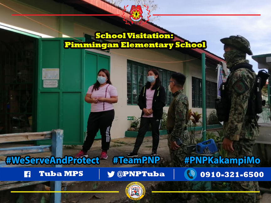 PNPTuba's tweet photo. PMAJ LEONARD A DANASEN, Acting COP, visited Pimmingan Elementary School at Pimmingan, Ansagan, Tuba, Benguet and had a dialogue with the Teachers.
#PNPKakampiMo
#TeamPNP
@PmajS5 
@RPasiwen 
@PNPBenguet_PPO 
@RCADDPROCOR1 https://t.co/IRqgsojZWx