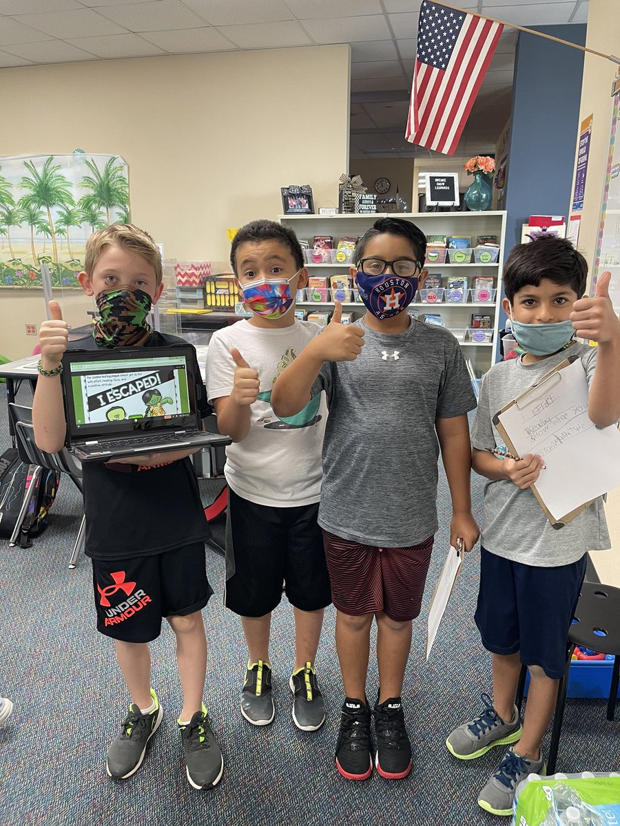 swenkenichols's tweet photo. We escaped together!! These kiddos worked hard preparing for the STAAR test! I’m so proud of them! @SwenkeCFISD @CFISD_ELAR2_5 #3rdistheword https://t.co/yjiVEWsddF