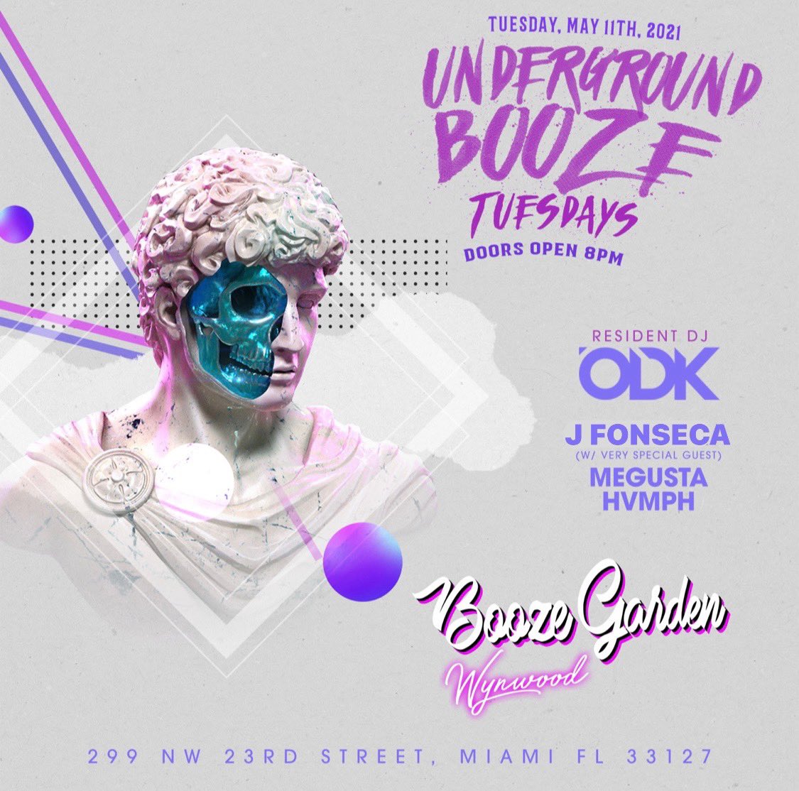 pandahumph's tweet photo. Join us tomorrow at the hottest spot to party on a Tuesday ! #UndergroundBooze with the homies @ODKofficial @MeGustaGanja @SourPussyMami_ @DpbChris 🎉🕺😈 https://t.co/H0citVB42a