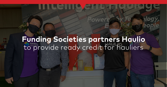 Haulio partners with Funding Societies, Southeast Asia’s largest SME digital financing platform, to speed up payments to our haulier partners in Singapore. Read more: haulio.io/blog/haulio-fu…