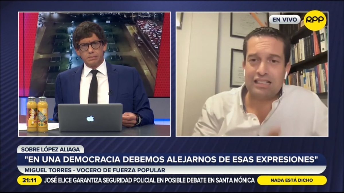 RPPNoticias's tweet photo. 🔴 ¡EN VIVO en #NEDenelBicentenario!
▶️ Miguel Torres, vocero de Fuerza Popular: "No tengo ningún problema en reconocer que caímos en confrontación".  
📺 ►  Canal 10 - 710 HD https://t.co/hkkUO7lQbs
