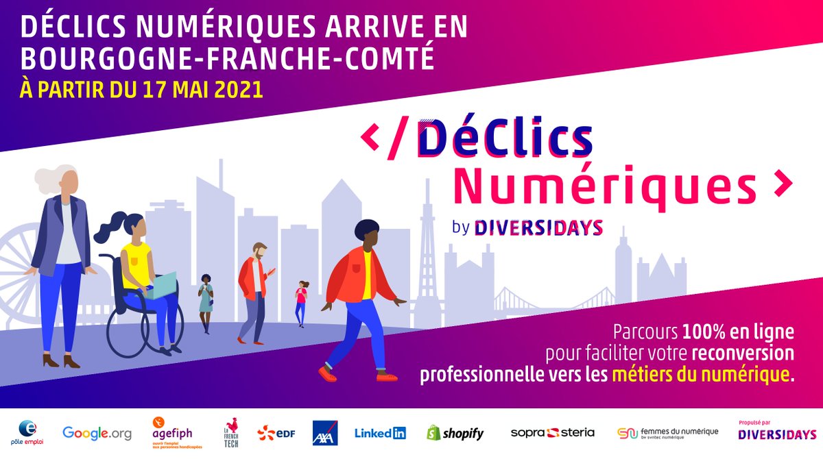 Vous souhaitez #recruter un apprenti, un alternant, ou une personne qualifiée 👩‍💻🧑‍💻dans les métiers du #numérique ? 
📢Participez au salon en ligne 💻#Diversidays et rencontrez les talents du numérique de la région #BFC et d’ailleurs !  

➕d'info👉partenariat.21069@pole-emploi.fr