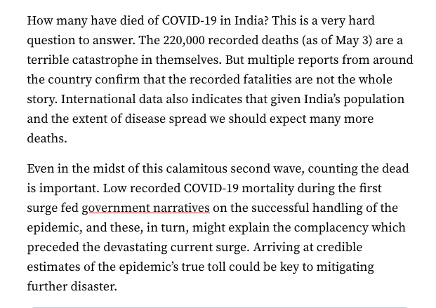 States are not reporting correct numbers for positive cases and the daily death toll, the underreporting is just one of the ways people in power are trying to suppress the gravity of the situationWe have multiple mass cremations in various cities DAILY. There are TOO MANY deaths