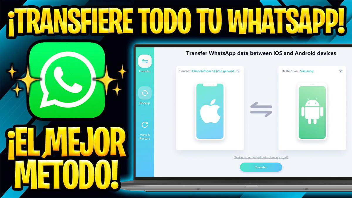 ProfeJuAntonio's tweet photo. 📲 TUTORIAL CÓMO PASAR LOS DATOS DE TU #WHATSAPP DE UN #iPHONE A OTRO 🚀

🎁 Regalo 5️⃣ licencias de #Tenorshare #iCareFone #WhatsAppTransfer y debes:

1️⃣ Comentar (NO AQUÍ) en el video tu correo electrónico https://t.co/dmrXYTT14Z 👈🏼

2️⃣ Dar #ReTweet y ❤️ a esta publicación 📌 https://t.co/unrm2wp5g1