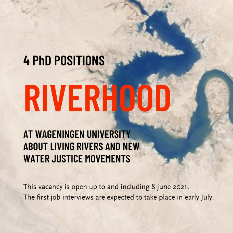 📢PhD vacancies: 4 exciting positions with my good friend Rutgerd Boelens @wur on living rivers and water justice in Ecuador, Colombia, Spain and the Netherlands!

wur.nl/en/vacancy/4-P…