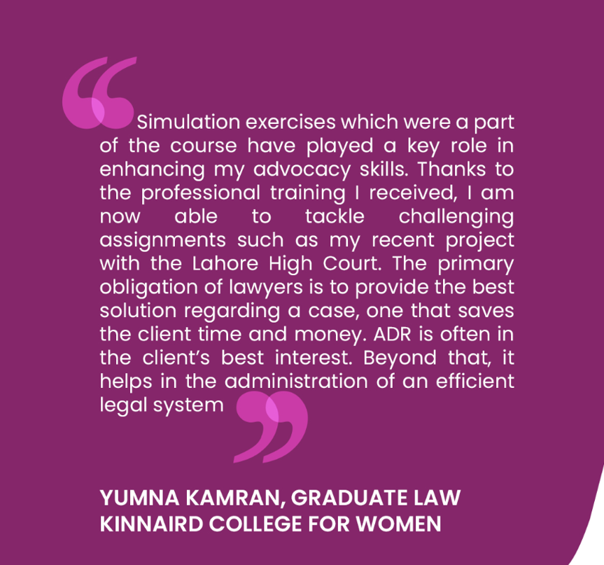 AFS_Pakistan's tweet photo. The following testimonials from graduates of the ADR course supported by The Asia Foundation, provide an insight into the impact of the course on students on students enrolled in the Foundation’s partnering law schools.

#ADR #AlternativeDisputeResolution #ADRProject https://t.co/XkgZs3p2L2
