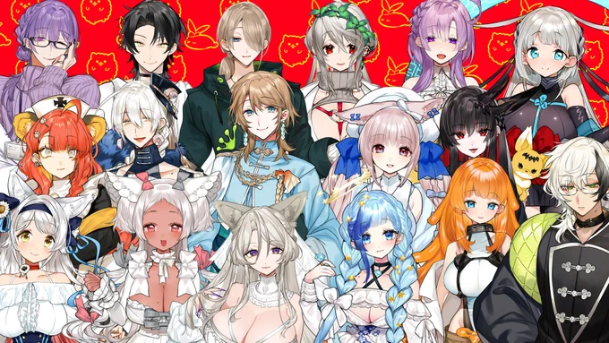 母している子たちのまとめ絵です 固定用 #Vtuber 