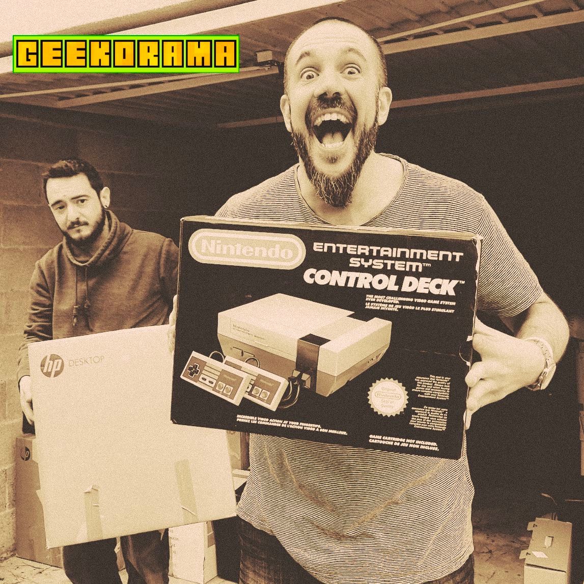 Le bonheur de retrouver une #Nes dans son carton d’origine ! 💚