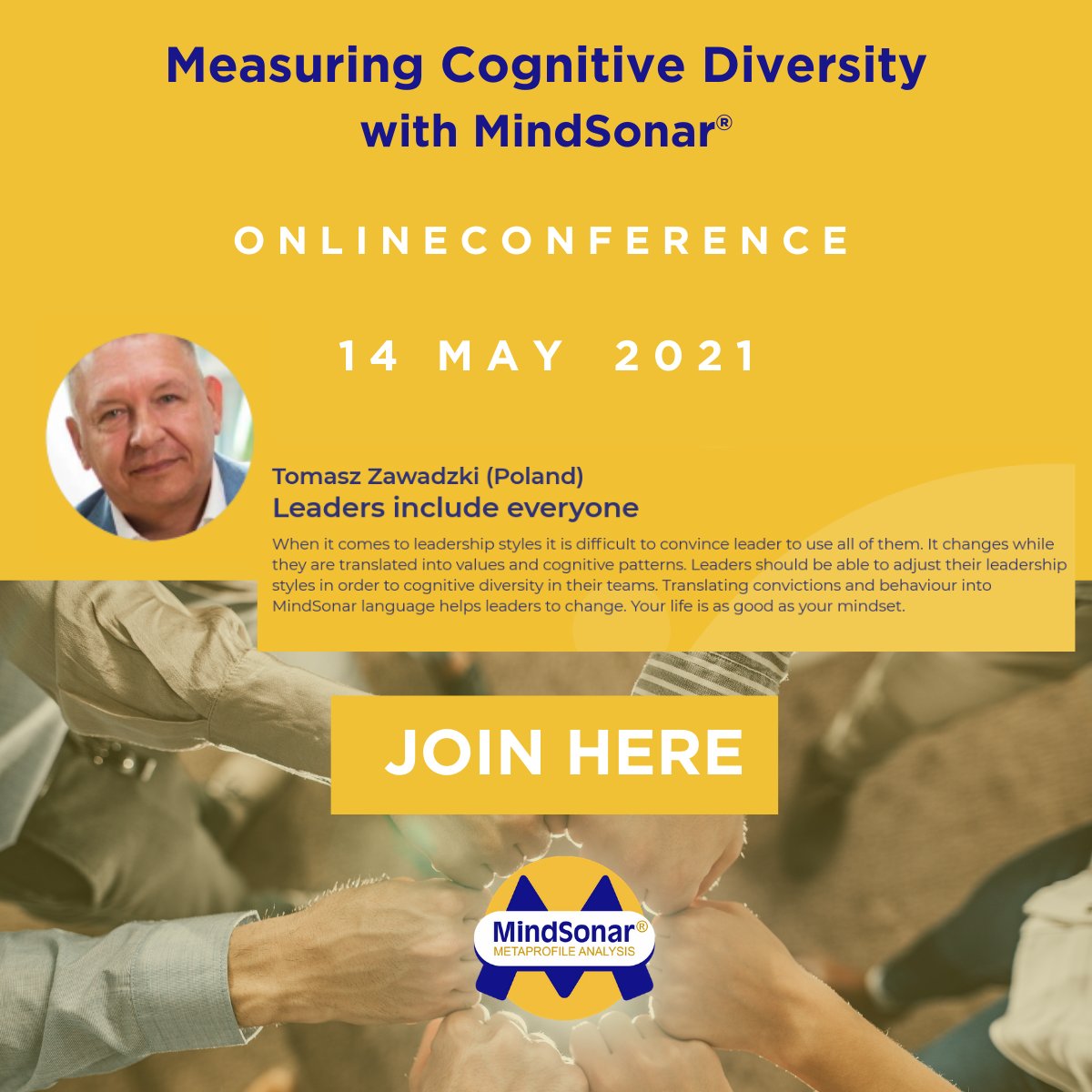 Research found that “inspired employees are twice as productive as satisfied employees.”, which led to higher productivity and less absenteeism.

𝐌𝐈𝐍𝐃𝐒𝐎𝐍𝐀𝐑® 𝐆𝐋𝐎𝐁𝐀𝐋 𝐂𝐎𝐍𝐅𝐄𝐑𝐄𝐍𝐂𝐄 – 𝟏𝟒𝐭𝐡 𝐌𝐀𝐘 𝟐𝟏

ed.gr/dd4ez