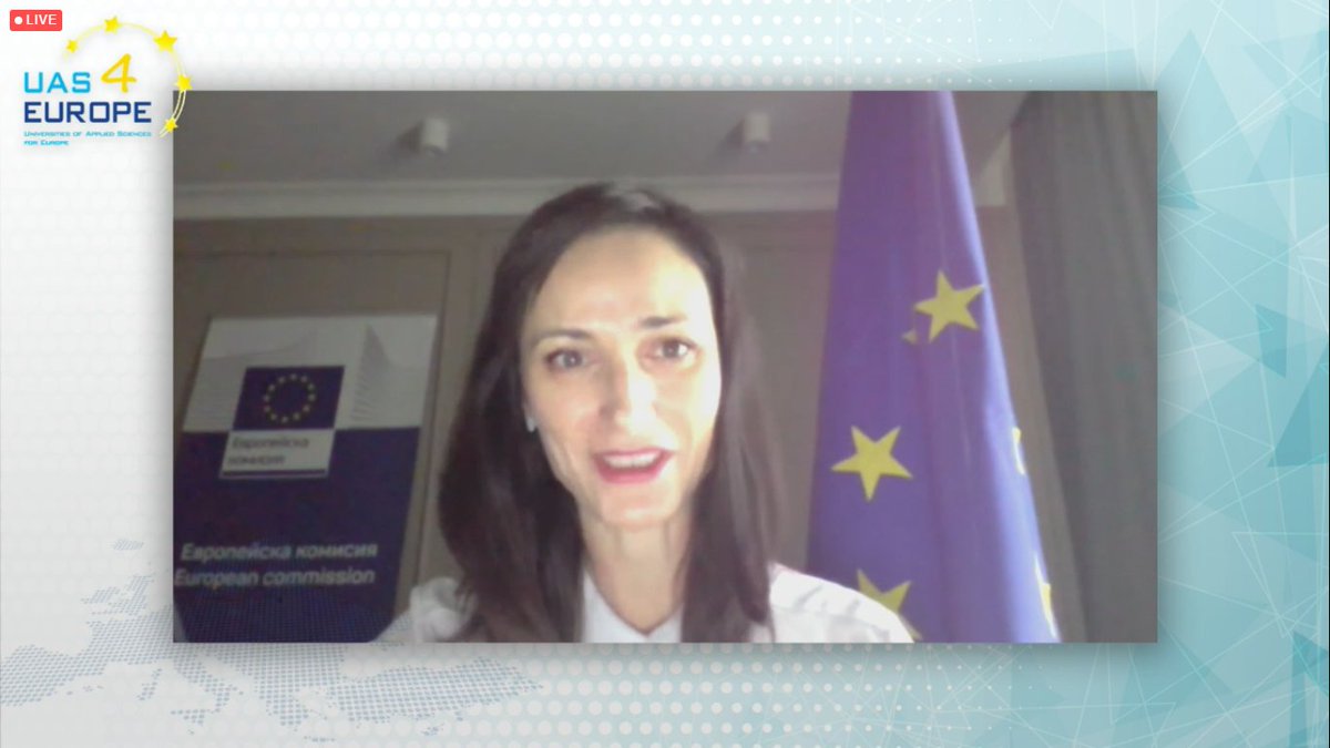 Attending @UAS4EUROPE International networking event for Universities of Applied sciences.

Now Comissioner @GabrielMariya talking about how to help transform breakthrough ideas into breakthrough innovation with the help of #HorizonEU & 
@EUErasmusPlus