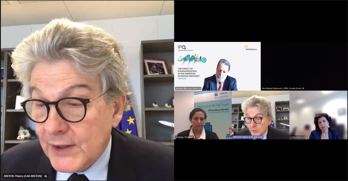 👥👥👥Europe must be a standard maker, not a standard taker. 👉This will be possible by working with the full European Standardization community. 👥👥👥 @ThierryBreton