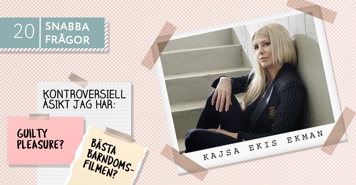 Vad beställer Kajsa Ekis Ekman alltid i baren? Och vad skulle hon ha som personlig sak om hon var med i Robinson? Läs hennes svar på Baaams 20 snabba frågor här!
baaam.se/livsstil/20-fr…