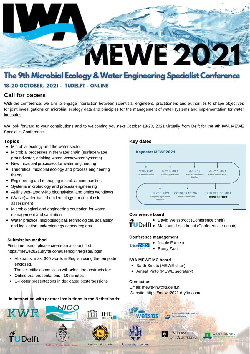 MEWE2021's tweet image. Call for papers! 

#waterenginering #MEWE21