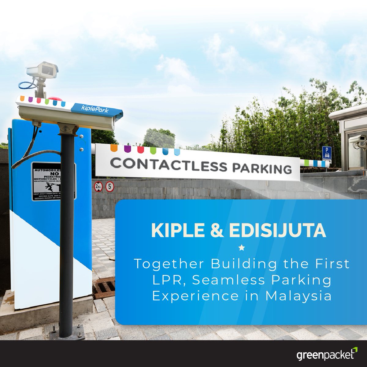 greenpacket's tweet image. Contactless parking is the future of parking, and Malaysian parking leader #Edisijuta plans to take it further for its parking sites powered by #KiplePark’s LPR technology. Learn how the two companies aim to deliver frictionless parking bit.ly/3bhLXkM

#thrivewithdigital