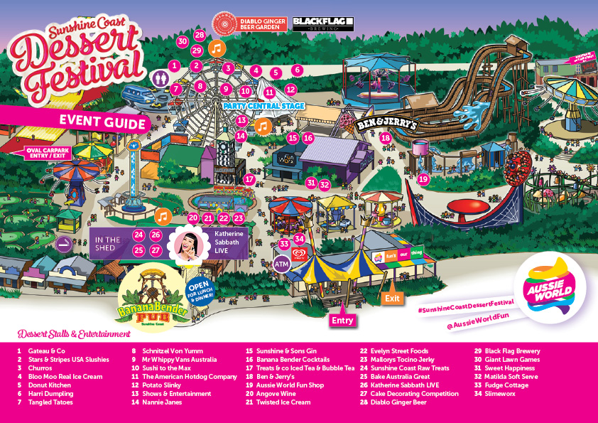AussieWorld's tweet image. Here's the Sunshine Coast Dessert Festival guide to delicious treats! An amazing line-up of local and Aussie businesses joining us! Get your tickets at aussieworld.com.au

#visitsunshinecoast #localbusiness #desserts #festival