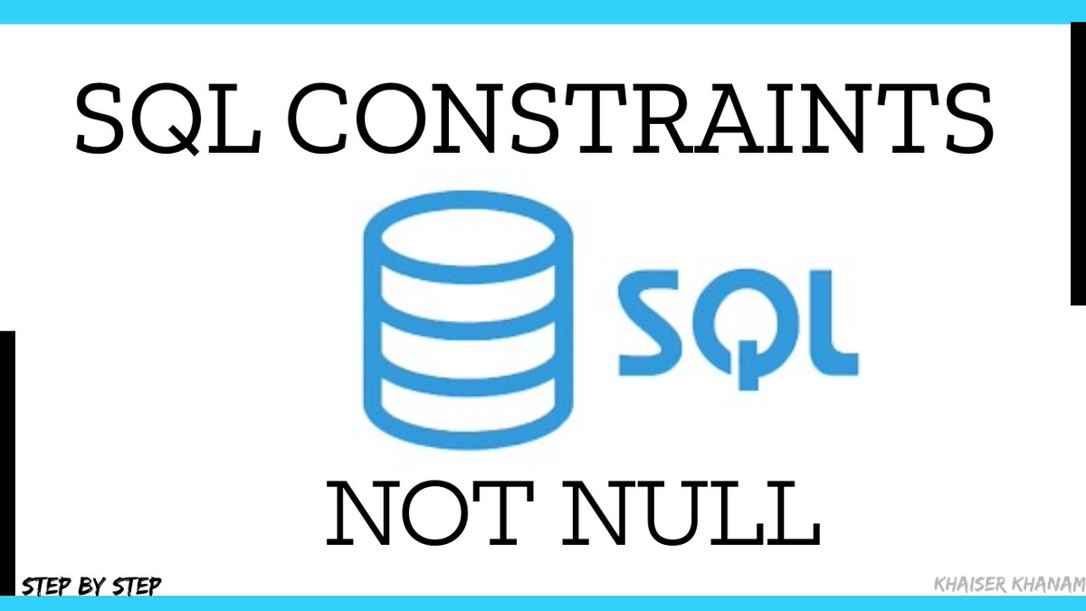 withkhanam23's tweet image. #6. What are SQL constraints? youtu.be/X4M2VB8Zous via @YouTube 
 #sql #introductiontosql #database #rdbms #dbms #html #css #javascript #php #completewebdevelopment #java #javascriptprojects #phpprojects #top10projects #coding #codingmadefun #mysql
