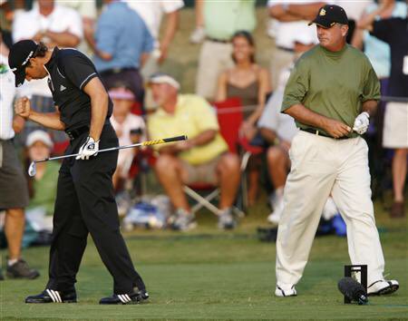 #OTD in 2008, Spain’s Sergio Garcia defeated Paul Goydos in a playoff to win the @THEPLAYERSChamp @TPCSawgrass in Ponte Vedra Beach, FL  Photo credit: Reuters #Golf https://t.co/w0Xq3GUh16