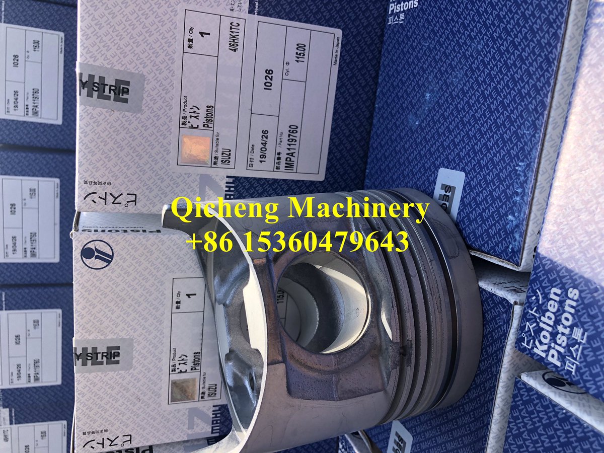 Parts Name：piston
Brand：Japan Mahle 
Machina Model：ZX330、ZX330-3G
Engine Model：6HK1 DIR-INJ