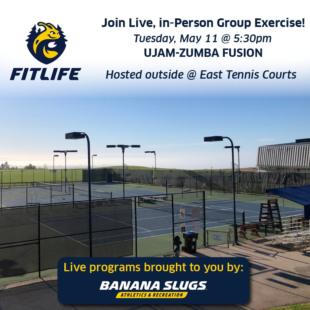 In person group exercise classes are now available! 🤸🕺
Join us this Tuesday for our first in person class hosted on the East Tennis Courts 🎾
 
Registration and attendance requirements are the same as for the swimming pool and tennis courts 📝