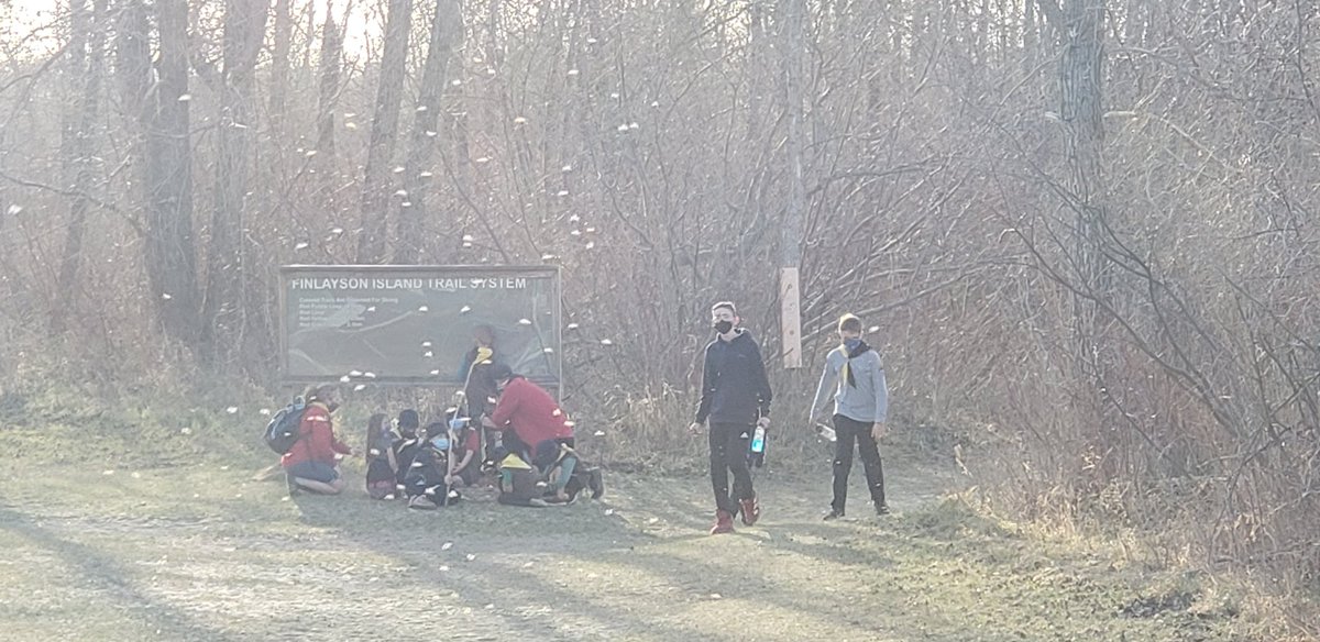 Week 4 G8C with all Sections! Compass direction intro, landmarking activity and then hiking with compass as guide. So much fun! Weather was gorgeous too. <a href="/scoutscanada/">Scouts Canada</a> #survivewithLes