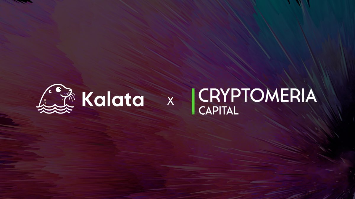 We are happy to announce that we have received investment from <a href="/CryptomeriaCap/">Cryptomeria Capital</a> .

We will work together to drive community growth and product development,bringing new driving force to #DeFi.

Follow,RT,like and comment. We will airdrop 1000 $KALA to celebrate this cooperation🚀🚀