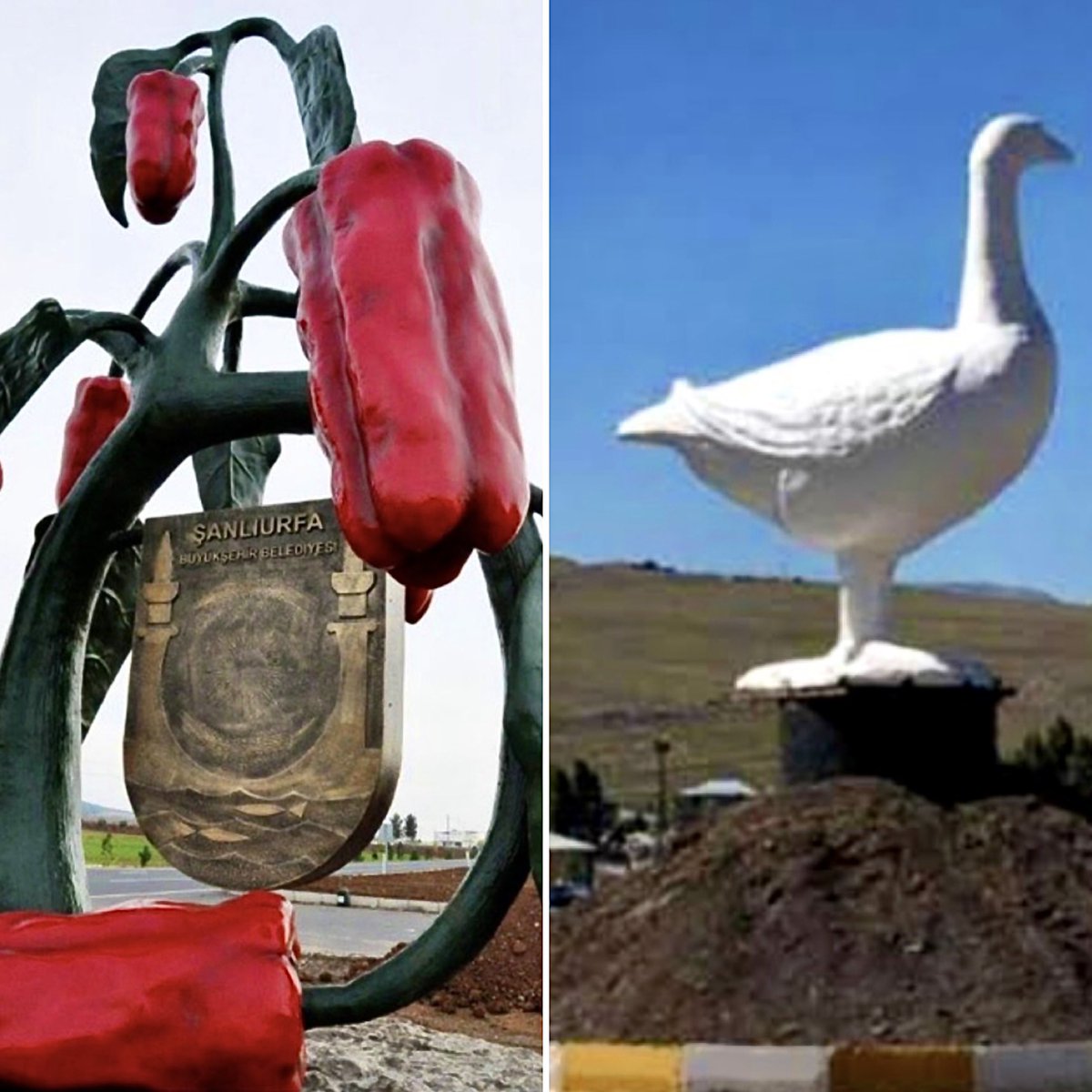 AhmetGunestekin's tweet photo. Bir ülkenin kültur - sanat politikasını merak ediyorsanız, cadde ve meydanlarına “sanat eseri” adı altında diktiklerine ve binlerce yıllık kültürel yapıların restorasyonlarına bakmanız yeterli... https://t.co/xcrrJFAUn5