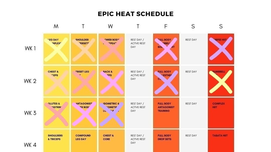 𝒋𝒐𝒋𝒐 on X: caroline girvan, epic heat, day 13: im dripping w sweat.  those iso-plyo combinations are SO challenging. honestly, three months ago,  i would have hated it. but caroline made me