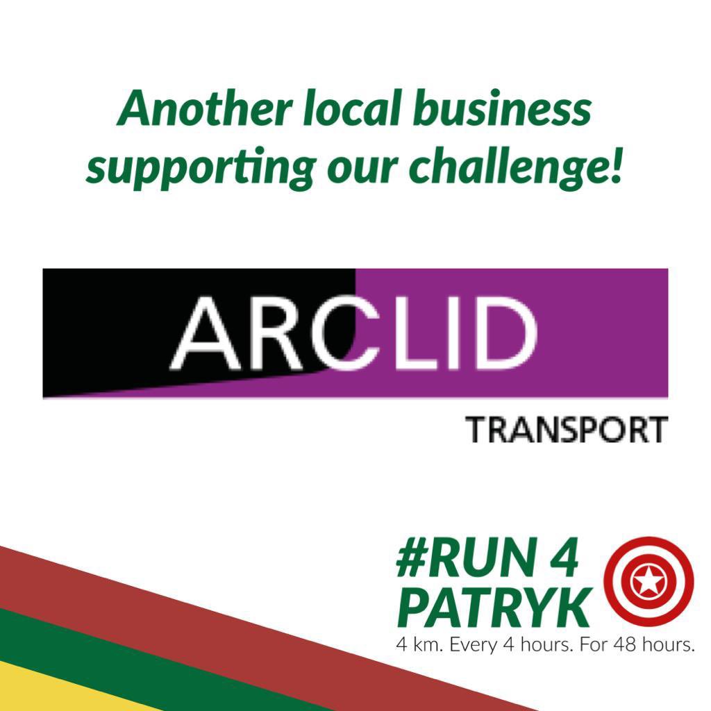 PatrykRun4's tweet photo. Thanks to ARCLID TRANSPORT for their recent generosity, more local businesses showing their support for the #RUN4PATRYK event and therefore directly impacting the sporting opportunities for the community of #Sandbach

💛💚♥️🦸🏼‍♂️

Donated ❓  https://t.co/okbi0Kbs4J

#community https://t.co/vac1F5TRzU