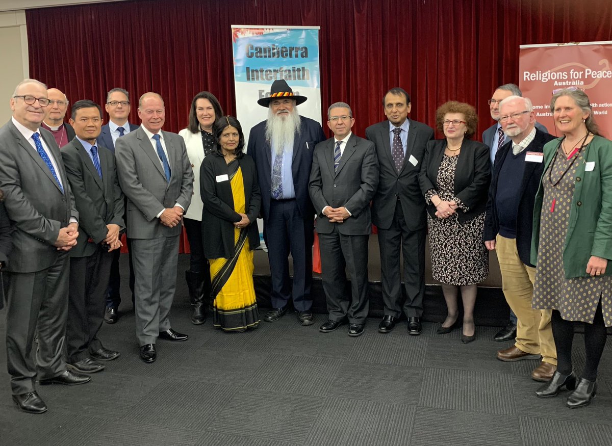 moroccoinaussie's tweet photo. Ambassador #Karim_Medrek was glad to attend the lecture delivered by Senator #Patrick_Dodson on #Reconciliation & #multifaith: #Aboriginal worldviews organised by the Parliamentary Friends of #Multiculturalism, in partnership with #Religions for Peace & Canberra Interfaith Forum. https://t.co/ISd3hPCHRo