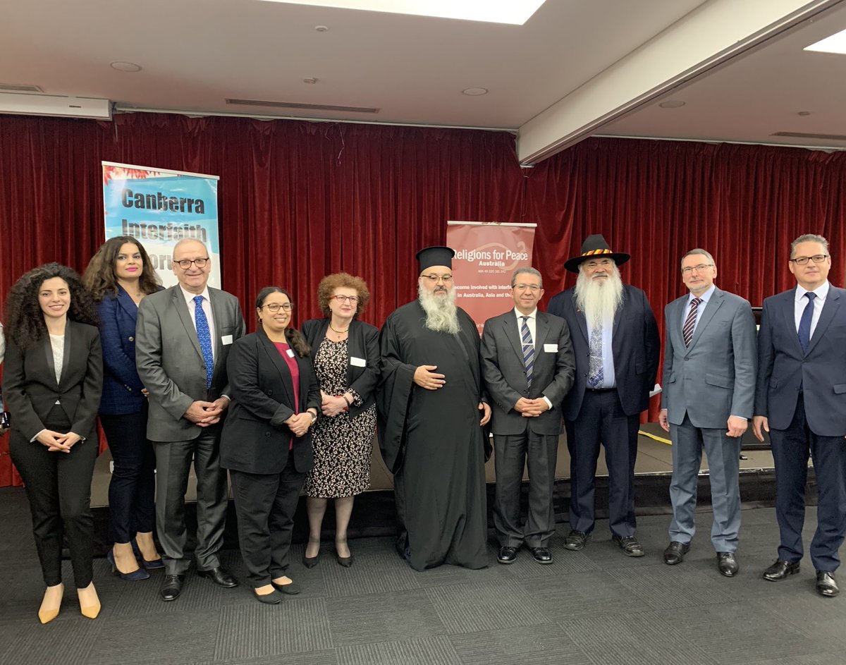 moroccoinaussie's tweet photo. Ambassador #Karim_Medrek was glad to attend the lecture delivered by Senator #Patrick_Dodson on #Reconciliation & #multifaith: #Aboriginal worldviews organised by the Parliamentary Friends of #Multiculturalism, in partnership with #Religions for Peace & Canberra Interfaith Forum. https://t.co/ISd3hPCHRo