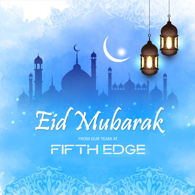 FifthEdge_AI's tweet photo. Wishing you light, peace and love. 
Eid Mubarak from our team at FifthEdge! https://t.co/enUYJAmUZD