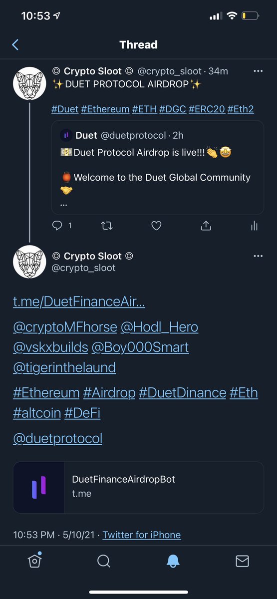 crypto_sloot's tweet image. #DuetProto #DuetProtocol #DeFi #Finance #crypto #Airdrop #Ethereum #ETH #Eth2 #smartcontracts #smartermoney #morefairfinance #cryptocurrencies #CryptoNews #giveaway #airdroptoken #Airdrops #airdropinsider #Solana 

0xf7669581AF14FB6143C5806830a8b7F8185936dF